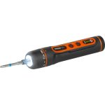 Akkumulátoros csavarhúzó, Strend Pro P09E2151, fekete/piros, 3 Nm, 0-350 fordulat/perc, 3,6 V Li-Ion, USB-C töltés, 27 darabos bitkészlet, hordtáskában