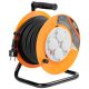 Kábeldob, Strend Pro CR038, 20 m, narancssárga, 4 aljzat, 230 V, IP44, gumi, maximum 3000 W