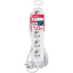 Hosszabbítós elosztó, Strend Pro DG-F805B, 7 m, fehér, 5 aljzat, új kiadás, otthoni és irodai használatra