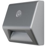 Éjszakai lámpa, Ledvance Nightlux Stair, 8,4 x 2,8 x 7,3 cm, szürke, mozgásérzékelős, fényérzékelős, beltéri/kültéri, LED, elemes (3 x AAA)