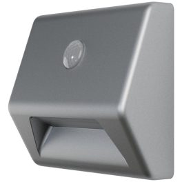   Éjszakai lámpa, Ledvance Nightlux Stair, 8,4 x 2,8 x 7,3 cm, szürke, mozgásérzékelős, fényérzékelős, beltéri/kültéri, LED, elemes (3 x AAA)