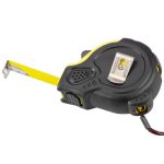 Mérőszalag, Giantop CR-G16 CE, fekete/sárga, 8 m/25 mm, acél szalag, műanyag tok