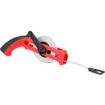 Mérőszalag, Strend Pro Premium LWP3013, piros/fekete, 30 m/13 mm, acél szalag, műanyag tok, fogantyúval, csúszóhoroggal