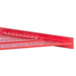 Asztalos derékszög, Strend Pro Premium, piros, 18 cm, háromszög kivitel, alumínium, pontos szögjelöléshez, profi és barkács munkákhoz