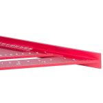 Asztalos derékszög, Strend Pro Premium, piros, 30 cm, háromszög kivitel, alumínium, pontos szögjelöléshez, profi és barkács munkákhoz