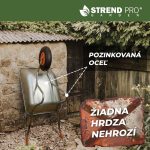 Talicska, Strend Pro Garden EcoLoad, ezüst, 65 l, felfújható kerék, horganyzott acél puttony, 80 kg teherbírás, PVC markolat