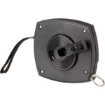 Mérőszalag, Giantop CR-001, fekete, 20 m/10 mm, acél szalag, fém rögzítőhurok, műanyag tok, tekercselő fogantyú