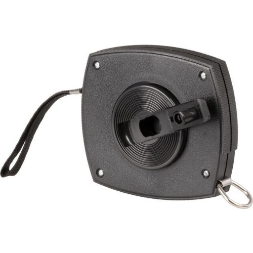 Mérőszalag, Giantop CR-001, fekete, 20 m/10 mm, acél szalag, fém rögzítőhurok, műanyag tok, tekercselő fogantyú