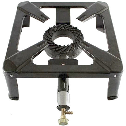 PB gázfőző, Kemper Mega Zeus, 40 x 40 x 16 cm, 7,5 kW, alacsony nyomású (28–30 mbar), öntöttvas égő, ipari