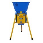 Gabonadaráló, Novital Golia 4V, kék, 750 W, granulátum-méret: 2,5–4–6–8 mm, tálca: 44 x 48 cm, konténer: 43 x 35 cm, méret: 98 x 67 cm