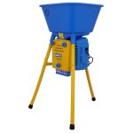 Gabonadaráló, Novital Golia 4V, kék, 750 W, granulátum-méret: 2,5–4–6–8 mm, tálca: 44 x 48 cm, konténer: 43 x 35 cm, méret: 98 x 67 cm