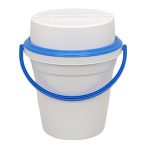 Gabonadaráló, Novital Golia 4V, kék, 750 W, granulátum-méret: 2,5–4–6–8 mm, tálca: 44 x 48 cm, konténer: 43 x 35 cm, méret: 98 x 67 cm