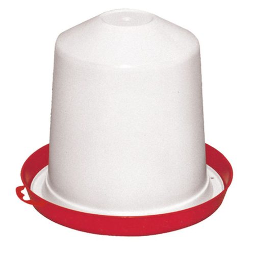Baromfi itató, Novital, Siphon, 10 l, fehér, műanyag, könnyen tisztítható, szétszedhető, szennyeződés- és rovarvédő, kifolyásgátló