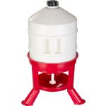 Baromfi itató, Novital Gold, 30 l, fehér, műanyag, könnyen tisztítható, higiénikus, stabil, szilárd