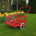 Kétkerekű kocsi, Strend Pro Handtruck, piros, 60 x 40 x 25 cm, 100 kg teherbírás, kerékvédővel