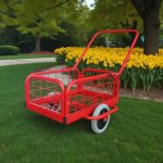 Kétkerekű kocsi, Strend Pro Handtruck, piros, 60 x 40 x 25 cm, 100 kg teherbírás, kerékvédővel