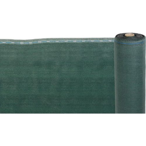Árnyékoló háló medence fölé, kerítésre, Strend Pro Garden, 1,5 x 25 m, zöld, HDPE, UV-álló, 95% árnyékolás, 230 g/m2