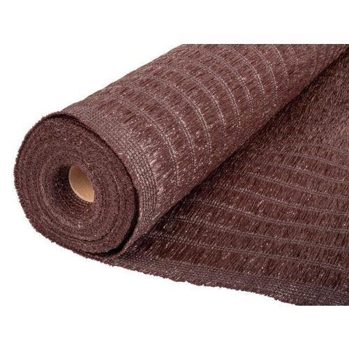 Árnyékoló háló medence fölé, kerítésre, Strend Pro Garden, 1 x 50 m, barna, UV-álló, időjárásálló, 230 g/m2, 95% árnyékolás