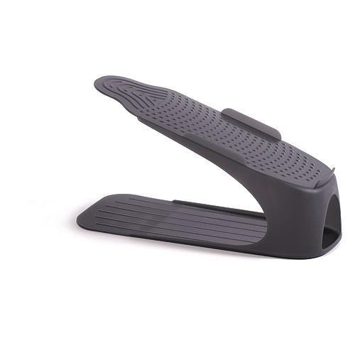 Cipőtároló, Prosperplast IOBS5, sötétszürke, 30–38-as cipőmérethez, 5 db-os csomag, rendszerezéshez és tároláshoz