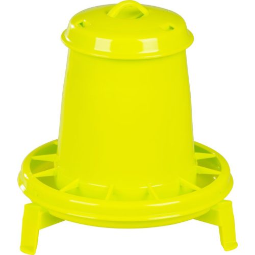 Baromfi etető, Novital 2202AF, sárga, 2,5 l, műanyag, lábakkal, könnyen tisztítható talppal, talaj feletti elhelyezéshez