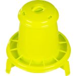 Baromfi etető, Novital 2202AF, sárga, 2,5 l, műanyag, lábakkal, könnyen tisztítható talppal, talaj feletti elhelyezéshez