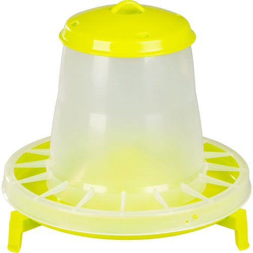Baromfi etető, Novital 2203AF, sárga, 5,25 l, műanyag, lábakkal, könnyen tisztítható talppal, talaj feletti elhelyezéshez