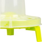 Baromfi etető, Novital 2198AF, sárga, 10,5 l, műanyag, lábakkal, könnyen tisztítható talppal, talaj feletti elhelyezéshez