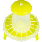 Baromfi etető, Novital 2198AF, sárga, 10,5 l, műanyag, lábakkal, könnyen tisztítható talppal, talaj feletti elhelyezéshez