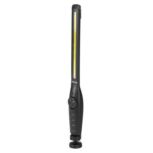 Munkalámpa, Strend Pro Worklight CWL1128, fekete, COB LED 300 lm, 10 W, 6000 K, 1200 mAh, mágneses, szabályozható fény, kampó, IPX2, akkumulátoros