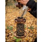 Madáretető, Strend Pro Garden, fekete, 32 x 17 cm, 950 ml, műanyag, fém rács