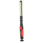 Munkalámpa, Strend Pro Worklight RWL101, fekete, 3,3 × 39 cm, COB LED, 300 lm, mágneses rögzítés, összecsukható, akkumulátoros, USB-töltés, 2000 mAh