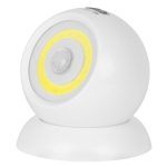 Éjszakai lámpa, Strend Pro Circle ML5007, 7,5 × 7,5 × 6,4 cm, 160 lm, 360° forgatható, mágneses, mozgásérzékelős, elemes (3 × AAA), 3 üzemmód, LED