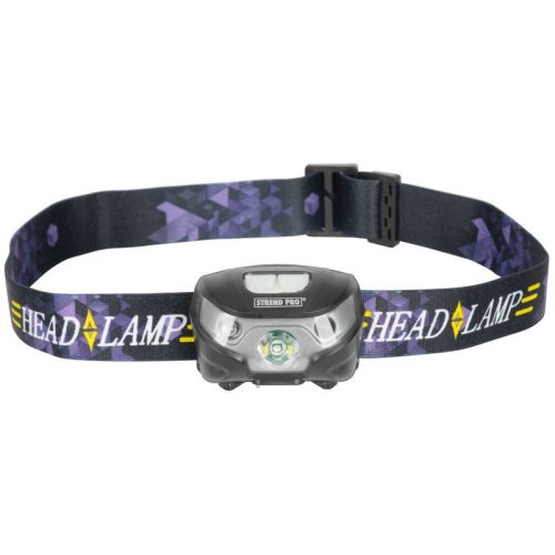 Fejlámpa, Strend Pro HeadLight H889, fekete, 6 x 3,5 x 3,5 cm, akkumulátoros, USB töltés, mozgásérzékelő, 3 W Cree LED, 180 lm, 1200 mAh, 100 m hatótáv