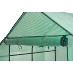 Melegágy, Strend Pro Garden X098, 142 x 142 x 193 cm, PE fólia, UV-álló, fémvázas, 4 polcos, feltekerhető nyílással