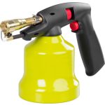 Forrasztólámpa, Meva KP19001 Typhoon 360°, 24,5 × 10 × 16,5 cm, piezo gyújtás, 1,5 kW, 360° lángtechnológia, 1400–1600 °C, fém burkolat, szúrópatronos (190 g)