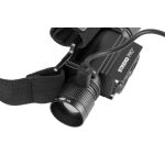 Fejlámpa, Strend Pro Headlight H4016, fekete, 2 x XPG LED, 500 lm, 2000 mAh, USB töltés, vízálló, 5 világítási mód, 100 m hatótáv, akkumulátoros