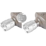 Fejlámpa, Strend Pro Headlight H833, szürke, 100 lm fényerő, 2 W, Cree LED, zoom funkció, 3 világítási mód, 150 m hatótáv, elemes (3 × AAA), ultrakönnyű