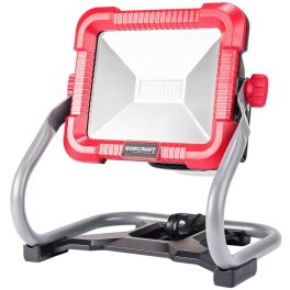   LED reflektor, Worcraft CLED-S20Li-30WA ShareSYS, 20 V lítium-ion, 1000/2000/3000 lm, akkumulátoros, 3 fényerőfokozat, akku és töltő nélkül