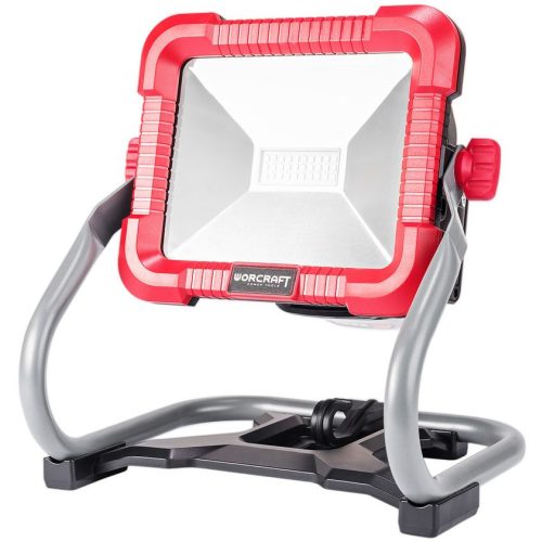 LED reflektor, Worcraft CLED-S20Li-30WA ShareSYS, 20 V lítium-ion, 1000/2000/3000 lm, akkumulátoros, 3 fényerőfokozat, akku és töltő nélkül