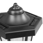 Napelemes fali lámpa, Strend Pro Garden Solar Adria, fekete, 16,5 x 16,5 x 30 cm, 1 LED, akkumulátoros, automatikus kapcsolás