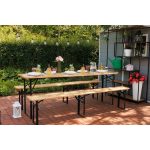 Napelemes kerti fényfüzér, Strend Pro Garden, izzó alakú, 10 LED, 2,7 m + 3 m kábel, akkumulátoros, automatikus kapcsolás