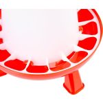 Baromfi etető, Strend Pro Garden Goodfarm, 6 kg, piros, műanyag, lábakkal, védőrácsos, folyamatos takarmányadagolás