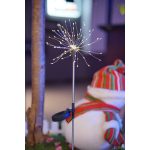 Napelemes kerti lámpa, Strend Pro Garden Solita, ezüst, 8 x 6 x 81 cm, 90 LED, időjárásálló, fém és műanyag, automatikus kapcsolás