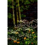 Napelemes kerti lámpa, Strend Pro Garden Lara, szürke, 72 cm, 60 LED, kültéri, vízálló, akkumulátoros, melegfehér fény, földbe szúrható