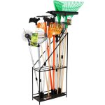 Szerszámtartó állvány, Strend Pro Garden, fekete, 60 x 24 x 120 cm, helytakarékos, univerzális