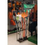 Szerszámtartó állvány, Strend Pro Garden, fekete, 60 x 24 x 120 cm, helytakarékos, univerzális