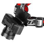 Fejlámpa, Strend Pro XL121807, fekete, 1000 lm, LED, zoom funkció, 1800 mAh Li-ion, USB töltés, akkumulátoros, állítható fejpánt