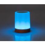 Asztali lámpa, Strend Pro, fehér, érintésvezérlés, fényerőszabályozás (3 mód), RGB, akkumulátoros, USB‑C töltés, akasztó kampóval