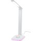 Asztali lámpa, Strend Pro, fehér, érintésvezérlés, fényerőszabályozás, állítható színhőmérséklet 2700–6500 K, RGB, háttérvilágítású talp, IP44, 4 W, 450 lm