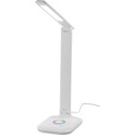 Asztali lámpa, Strend Pro, fehér, érintésvezérlés, fényerőszabályozás, állítható színhőmérséklet 2700–6500 K, RGB, háttérvilágítású talp, IP44, 4 W, 450 lm